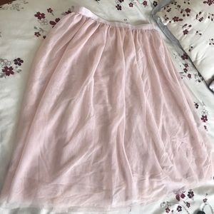 H&M s 10 skirt below knee blush
